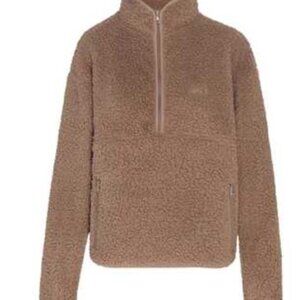Skims Teddy Fleece Quarter Zip Pullover Large
